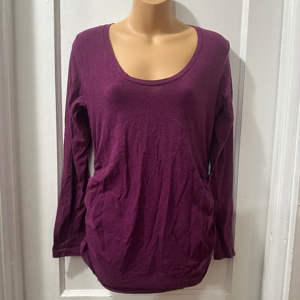 Old‎ Navy Purple Long Sleeve Maternity Top in S